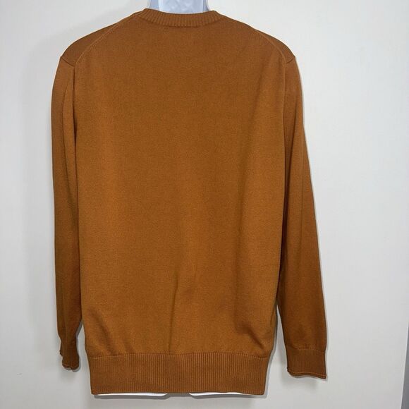 Everlane No-Sweat Sweater Uniform Cotton Coolmax Cinnamon Copper Brown Men Large - Picture 4 of 10